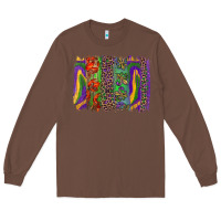 Chestnut mardi gras brushstroke Long Sleeve Tee - RanaPortraitStore