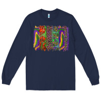 Navy mardi gras brushstroke Long Sleeve Tee - RanaPortraitStore