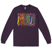 Plum mardi gras brushstroke Long Sleeve Tee - RanaPortraitStore