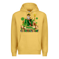 Antique Gold happy st patricks day with st patricks Premium Hoodie - AdoDesignShop