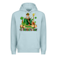 Blue Mist happy st patricks day with st patricks Premium Hoodie - AdoDesignShop