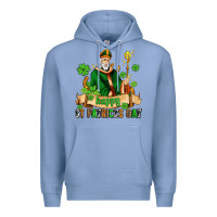 Colony Blue happy st patricks day with st patricks Premium Hoodie - AdoDesignShop