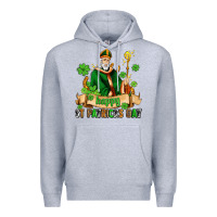 Heather Grey happy st patricks day with st patricks Premium Hoodie - AdoDesignShop