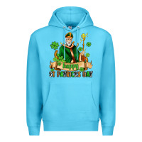 Ocean Blue happy st patricks day with st patricks Premium Hoodie - AdoDesignShop
