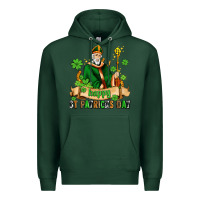 Sports Green happy st patricks day with st patricks Premium Hoodie - AdoDesignShop