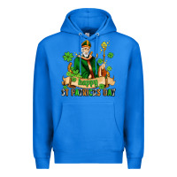True Royal happy st patricks day with st patricks Premium Hoodie - AdoDesignShop