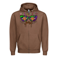 Chestnut halloween girl Zipper Hoodie - CowhideDigitalArt