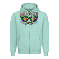 Seafoam halloween girl Zipper Hoodie - CowhideDigitalArt