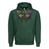 Sports Green halloween girl Zipper Hoodie - CowhideDigitalArt