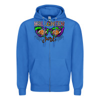 True Royal halloween girl Zipper Hoodie - CowhideDigitalArt