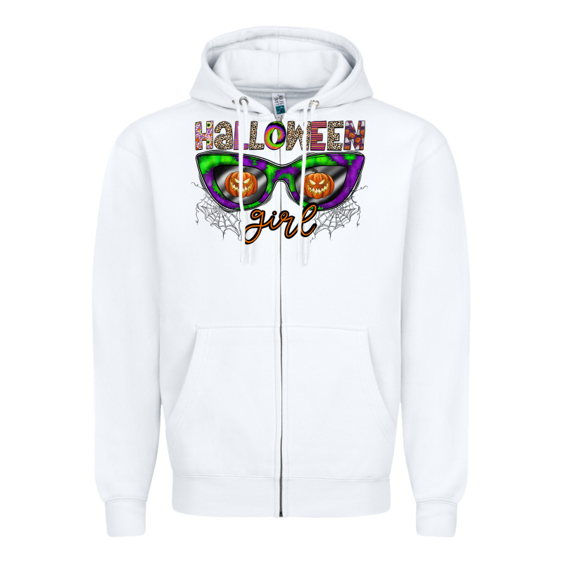 Halloween Girl Zipper Hoodie by CowhideDigitalArt | Teevron