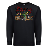Black merry christmas Premium Sweatshirt - JahusDesignShop