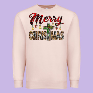 Merry Christmas Premium Sweatshirt Designed By Jahusdesignshop
