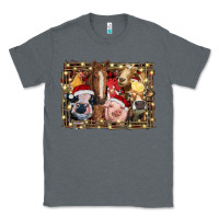 Charcoal Heather christmas farm animals Classic Tee - RanaPortraitStore