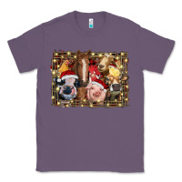 Lavender christmas farm animals Classic Tee - RanaPortraitStore