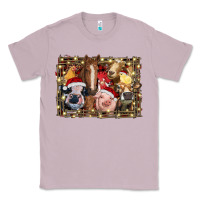 Lilac christmas farm animals Classic Tee - RanaPortraitStore