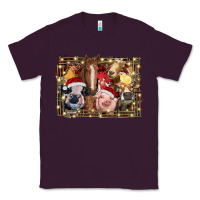 Plum christmas farm animals Classic Tee - RanaPortraitStore
