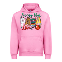 Fuchsia Pink living that para life Urban Hoodie - NancyCooperArtShop