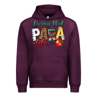 Mauve Wine living that para life Urban Hoodie - NancyCooperArtShop