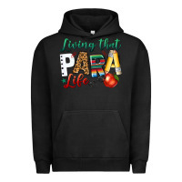 Pigment Black living that para life Urban Hoodie - NancyCooperArtShop