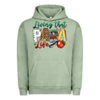 Pigment Oil Green living that para life Urban Hoodie - NancyCooperArtShop
