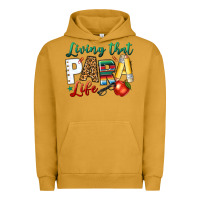 Pigment Peanut Butter living that para life Urban Hoodie - NancyCooperArtShop