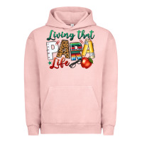 Pigment Salmon living that para life Urban Hoodie - NancyCooperArtShop