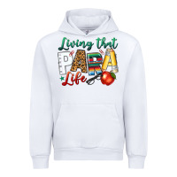 White living that para life Urban Hoodie - NancyCooperArtShop