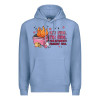 Colony Blue it's fine i'm fine everything's freakin' fine Premium Hoodie - MaliasSmallBusiness