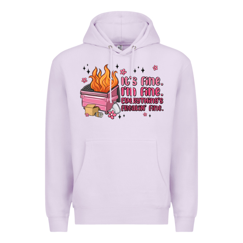 It's Fine I'm Fine Everything's Freakin' Fine Premium Hoodie by MaliasSmallBusiness | Teevron