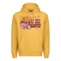 Mustard it's fine i'm fine everything's freakin' fine Premium Hoodie - MaliasSmallBusiness