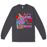 Smoke just a girl who loves books Long Sleeve Tee - texasbilliewilder