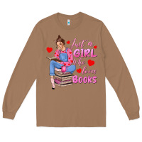 Toasted Coconut just a girl who loves books Long Sleeve Tee - texasbilliewilder