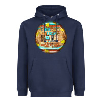 Navy i think i love fall most of all Heavyweight Hoodie - BundleAndBundleShop