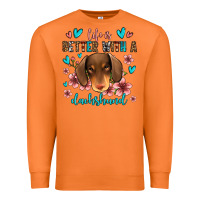 Carrot life is better with a dachshund Premium Sweatshirt - Jasminsmagicworld