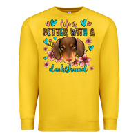 Lemon life is better with a dachshund Premium Sweatshirt - Jasminsmagicworld