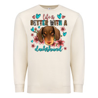 Sandshell life is better with a dachshund Premium Sweatshirt - Jasminsmagicworld