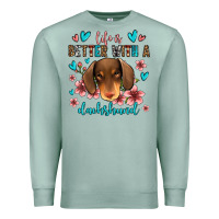 Seafoam life is better with a dachshund Premium Sweatshirt - Jasminsmagicworld