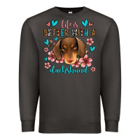Smoke life is better with a dachshund Premium Sweatshirt - Jasminsmagicworld