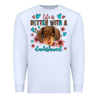 White life is better with a dachshund Premium Sweatshirt - Jasminsmagicworld
