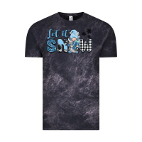 Cloud Black let it snow gnome Vintage Tee - BarkalooDesign
