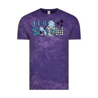 Cloud Purple let it snow gnome Vintage Tee - BarkalooDesign