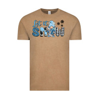 Vintage Coffee let it snow gnome Vintage Tee - BarkalooDesign