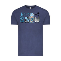 Vintage Denim let it snow gnome Vintage Tee - BarkalooDesign