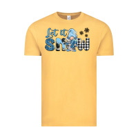 Vintage Mustard let it snow gnome Vintage Tee - BarkalooDesign