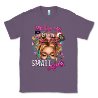Lavender minding my own small business blonde messy bun Classic Tee - texasbilliewilder