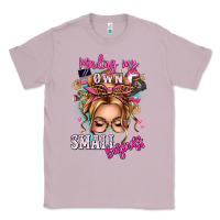 Lilac minding my own small business blonde messy bun Classic Tee - texasbilliewilder
