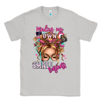 Moon Dust minding my own small business blonde messy bun Classic Tee - texasbilliewilder