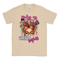 Mushroom minding my own small business blonde messy bun Classic Tee - texasbilliewilder