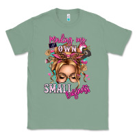 Sage minding my own small business blonde messy bun Classic Tee - texasbilliewilder